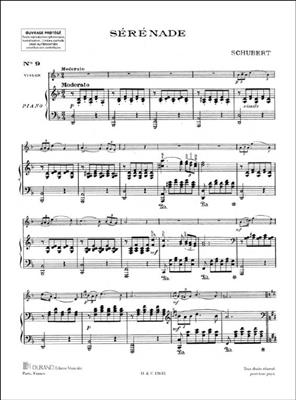 Franz Schubert: Serenade N. 9: Violon et Accomp.