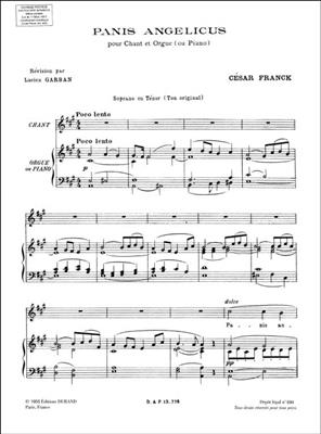 César Franck: Panis Angelicus Soprano/Piano: Chant et Piano