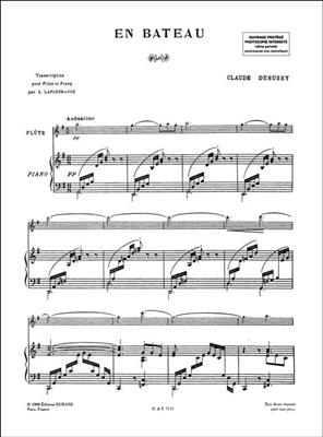 Claude Debussy: En Bateau: Flûte Traversière et Accomp.