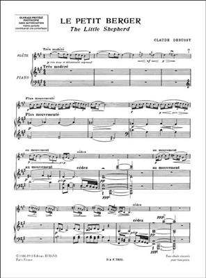 Claude Debussy: Le Petit Berger Pour Flûte Et Piano: Solo pour Flûte Traversière