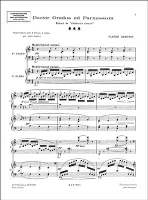 Claude Debussy: Doctor Gradus Ad Parnassum 2 Pianos: Duo pour Pianos