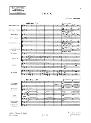 Claude Debussy: Jeux: Orchestre Symphonique