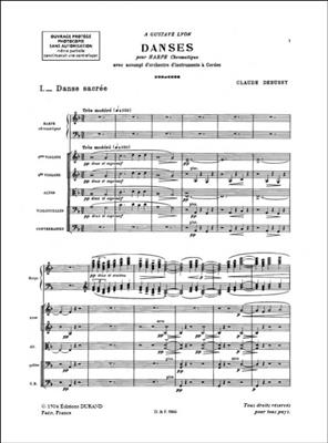 Claude Debussy: Danse sacrée et danse profane: Orchestre à Cordes et Solo