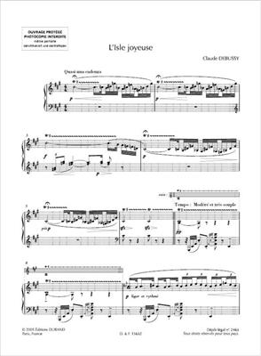 Claude Debussy: L'Isle Joyeuse: Solo de Piano