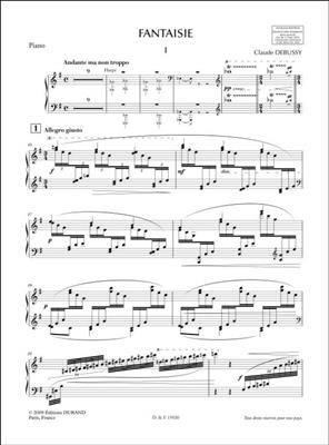 Claude Debussy: Fantaisie Pour Piano Et Orchestre: Orchestre Symphonique