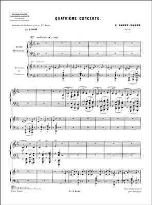 Camille Saint-Saëns: Quatrieme Concerto opus 44: Solo de Piano