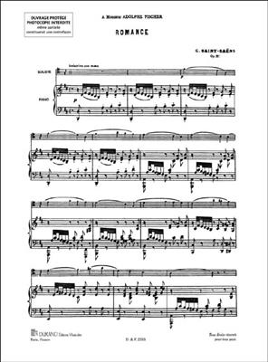 Camille Saint-Saëns: Romance Op. 51: Flûte Traversière et Accomp.