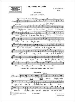 Camille Saint-Saëns: Oratorio De Noel Op. 12: Chœur Mixte A Cappella