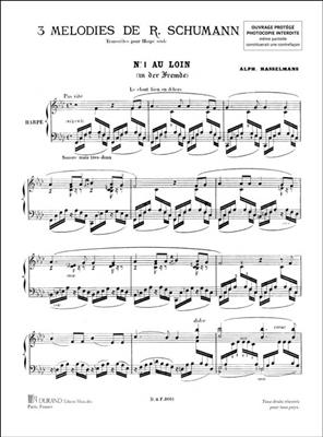 Robert Schumann: 3 Melodies: Solo pour Harpe