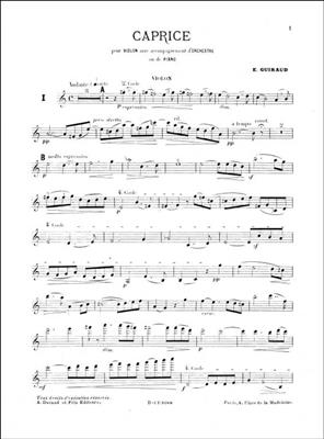 Ernest Guiraud: Caprice Violon-Piano: Violon et Accomp.