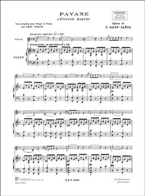 Camille Saint-Saëns: Pavane Etienne Fl-Piano: Flûte Traversière et Accomp.