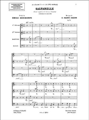 Camille Saint-Saëns: Saltarelle Opus 74: Voix Basses A Capella