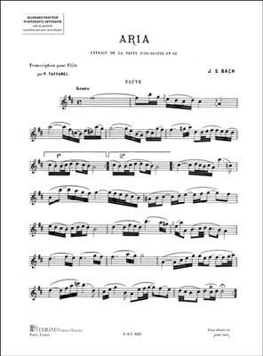 Johann Sebastian Bach: Aria , De La Suite En Re Bwv .1068Flute-Piano: Solo pour Flûte Traversière