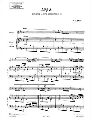 Johann Sebastian Bach: Aria Clarinette-Piano: Solo pour Clarinette