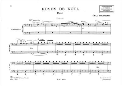 Emile Waldteufel: Roses De Noel 4 Ms: Piano Quatre Mains