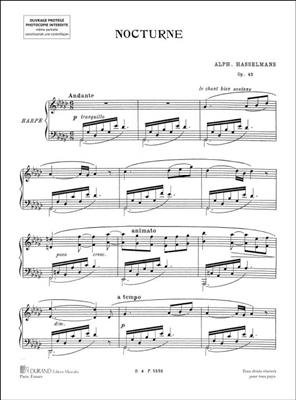 Alphonse Hasselmans: Nocturne Opus 43: Solo pour Harpe