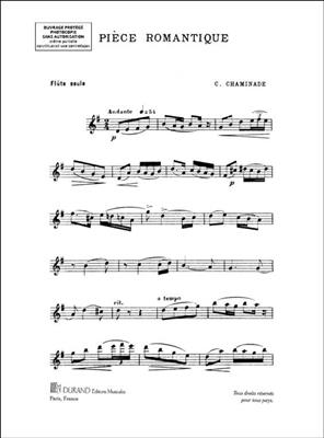 Cécile Chaminade: Piece Romantique Op.7 No.1: Solo pour Flûte Traversière