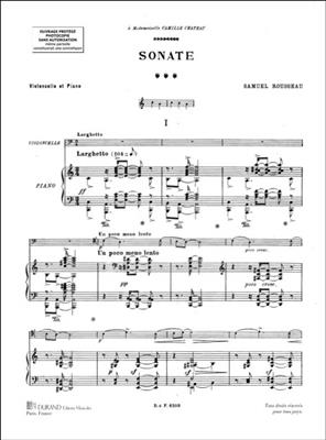 Marcel Samuel-Rousseau: Rousseau Sonate Vc-Piano: Violoncelle et Accomp.