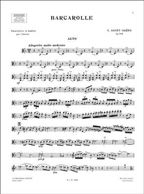 Camille Saint-Saëns: Barcarolle, Opus 108: Ensemble de Chambre