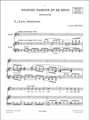 Louis Vierne: Stances D'Amour Soprano-Piano: Chant et Piano