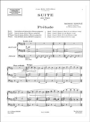 Maurice Duruflé: Suite (Prélude - Sicilienne - Toccata) Op. 5: Orgue