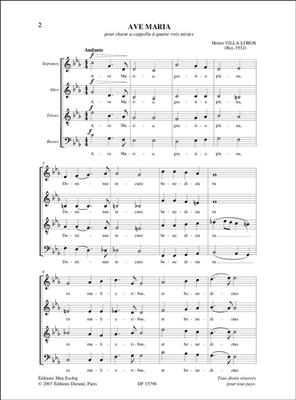 Heitor Villa-Lobos: Ave Maria (1932): Chœur Mixte A Cappella