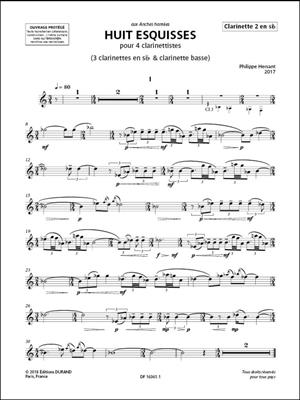 Philippe Hersant: Huit esquisses: Clarinettes (Ensemble)