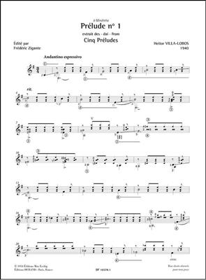 Heitor Villa-Lobos: Prélude n° 1 - extrait des Cinq Préludes: Solo pour Guitare