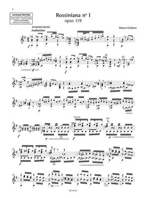 Mauro Giuliani: Rossiniana n° 1 (opus 119): Solo pour Guitare