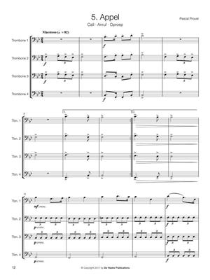 Pascal Proust: 14 Easy Trombone Quartets: Trombone (Ensemble)