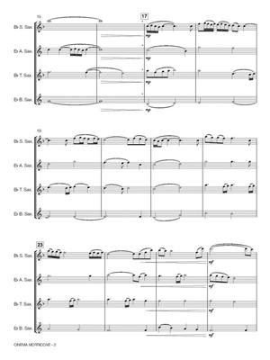 Ennio Morricone: Cinema Morricone: (Arr. Robert van Beringen): Saxophones (Ensemble)