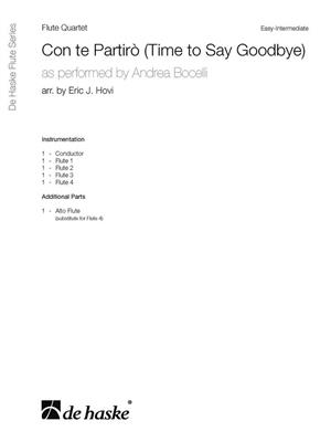 Andrea Bocelli: Con Te Partirò (Time to Say Goodbye): (Arr. Eric J. Hovi): Flûtes Traversières (Ensemble)