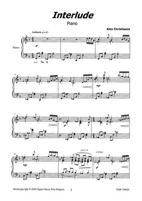 Alex Christiaens: Interlude: Solo de Piano