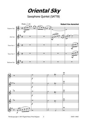 Robert van Aerschot: Oriental Sky: Saxophones (Ensemble)