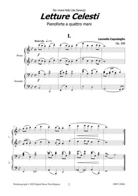 Leonello Capodaglio: Letture Celesti: Piano Quatre Mains