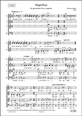 Wolfram Wagner: Magnificat: Chœur Mixte A Cappella