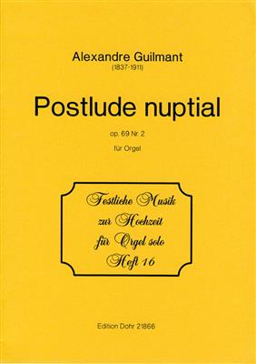 Alexandre Guilmant: Postlude nuptiale op. 69 Nr. 2: Orgue