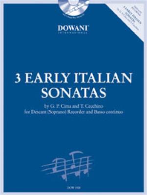 Giovanni Paolo Cima: 3 Early Italian Sonatas: Flûte à Bec Soprano