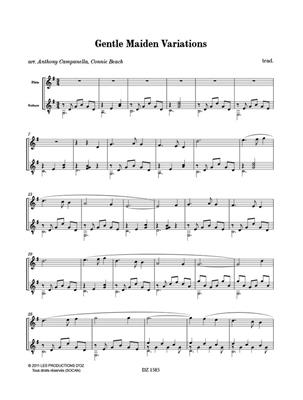 Gentle Maiden Variations: Flûte Traversière et Accomp.