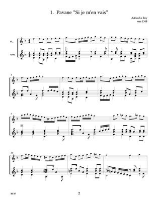 Musique pour flûte et guitare: Flûte Traversière et Accomp.