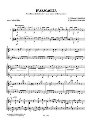 Georg Friedrich Händel: Passacaglia: Duo pour Guitares