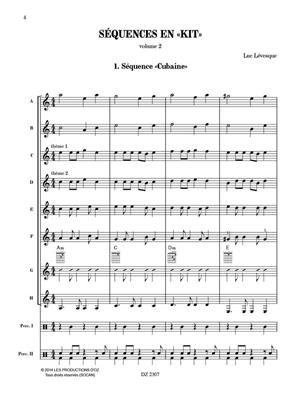 Luc Lévesque: Séquences en «Kit» Vol. 2 - matériel reproductible: Guitares (Ensemble)