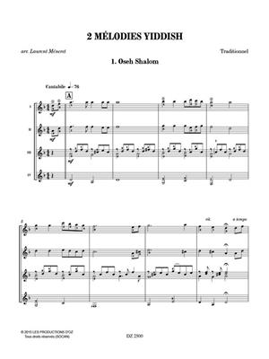2 Mélodies Yiddish: Trio/Quatuor de Guitares