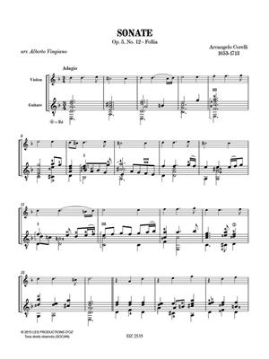 Arcangelo Corelli: Sonate, Op. 5, No. 12: Violon et Accomp.