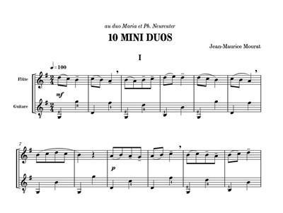 Jean-Maurice Mourat: 10 Mini Duos: Duo Mixte