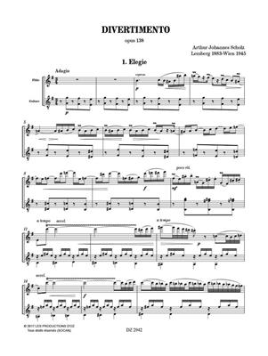 Arthur Johannes Scholz: Divertimento - Op. 138: (Arr. Giorgio Mirto): Flûte Traversière et Accomp.