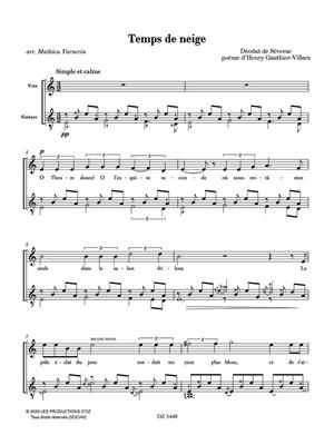 Déodat de Séverac: 3 Mélodies, Vol. 2: (Arr. Mathieu Varnerin): Chant et Guitare