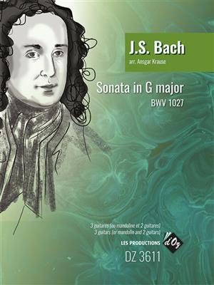 Johann Sebastian Bach: Sonata in G Major BWV 1027: (Arr. Ansgar Krause): Trio/Quatuor de Guitares