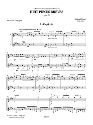 Gabriel Fauré: Huit Pièces Brèves, Op. 84: (Arr. Chris Dumigan): Duo pour Guitares