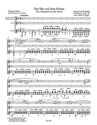 Franz Schubert: Der Hirt auf dem Felsen: Chant et Autres Accomp.